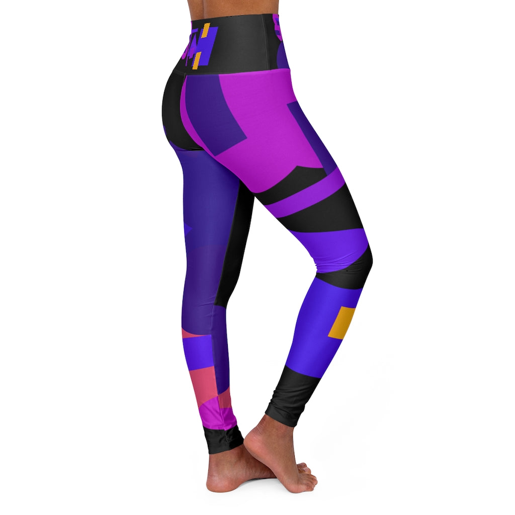 STAH PRINT *High Waisted Yoga Leggings