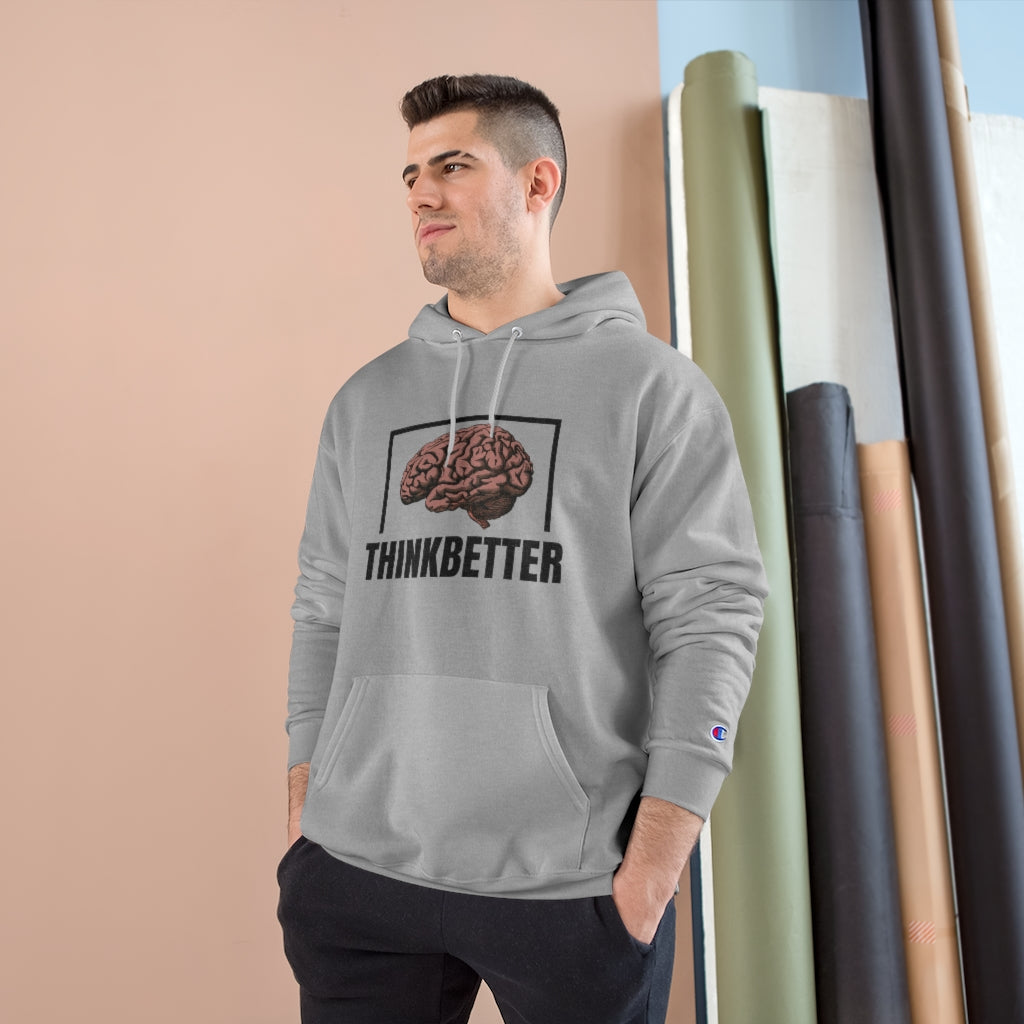 Think Better logo print Champion Hoodie StahvinStudent