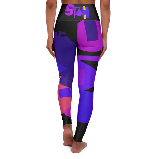 STAH PRINT *High Waisted Yoga Leggings