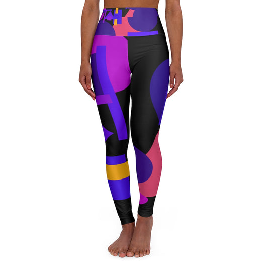 STAH PRINT *High Waisted Yoga Leggings